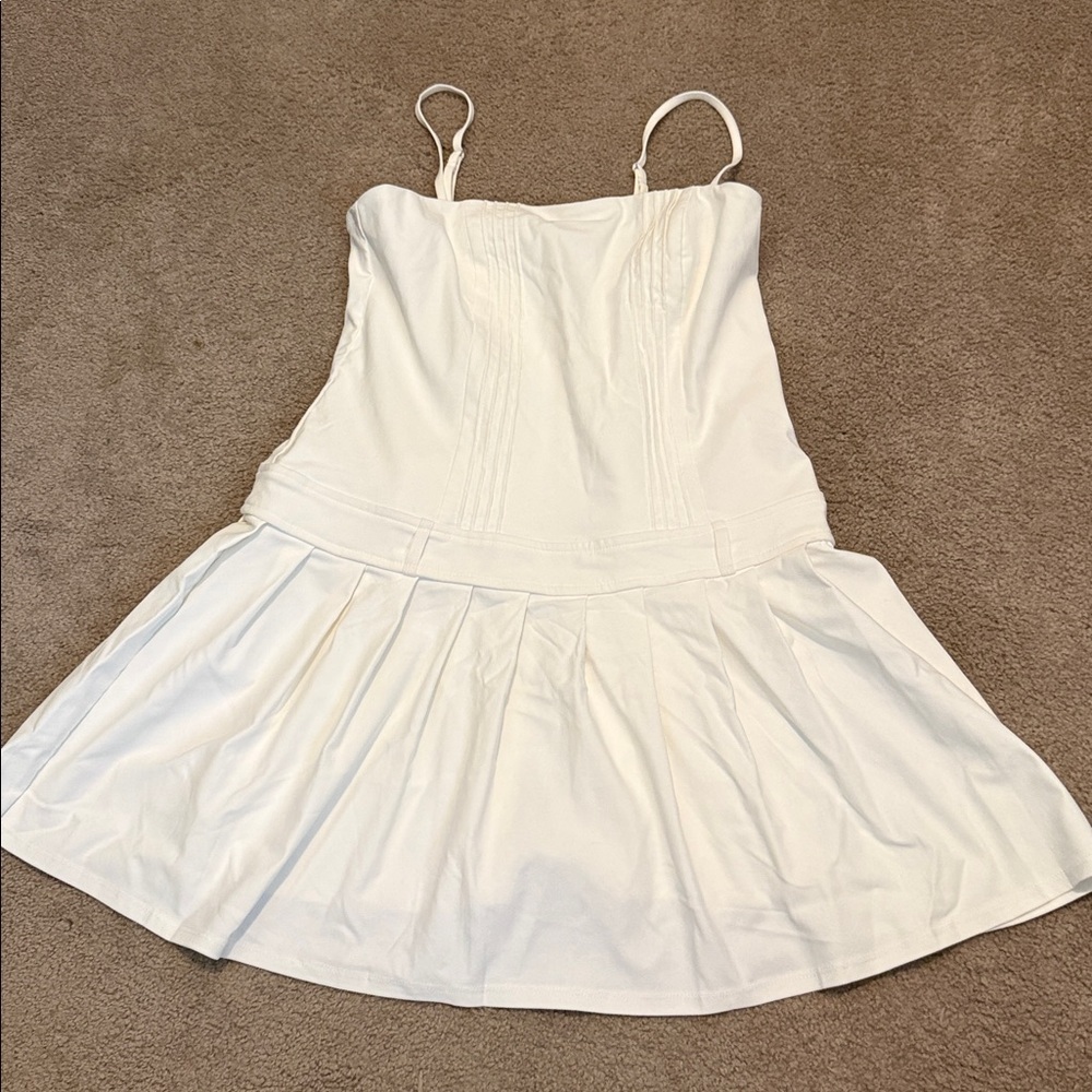 White Sleeveless Dress by Wild Fable
